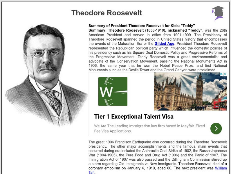 Siteseen: American Historama: Theodore Roosevelt Article Siteseen: American Historama: Theodore Roosevelt Article
