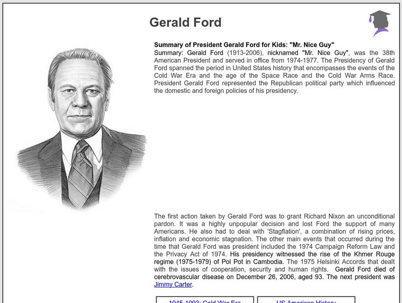 Siteseen: American Historama: Gerald Ford Article