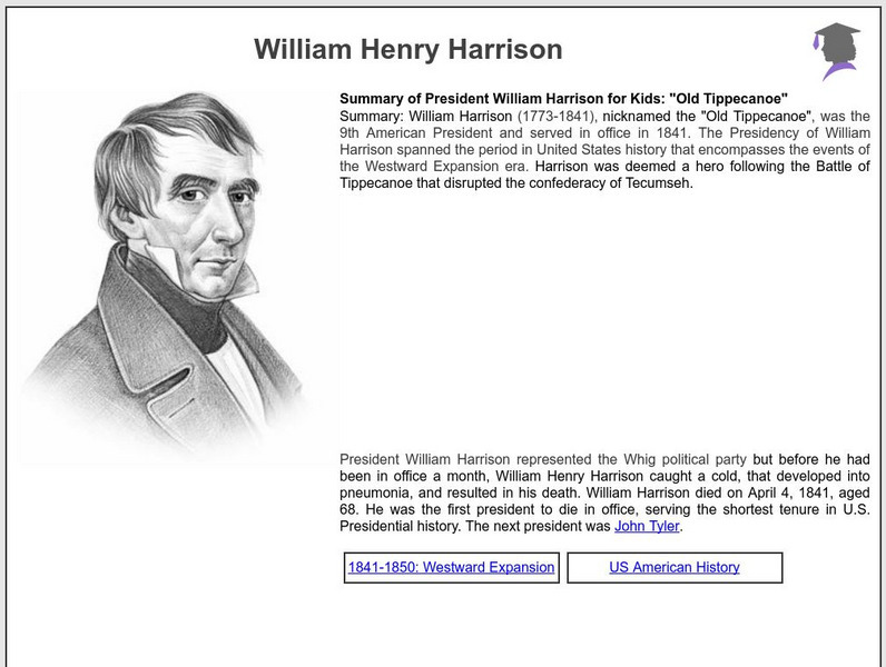 Siteseen: American Historama: William Henry Harrison Article