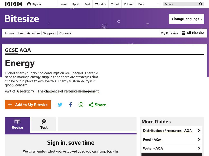 Bbc: Energy Article Bbc: Energy Article