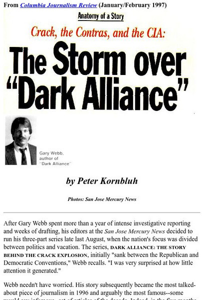 Gwu: The Storm Over Dark Alliance Article