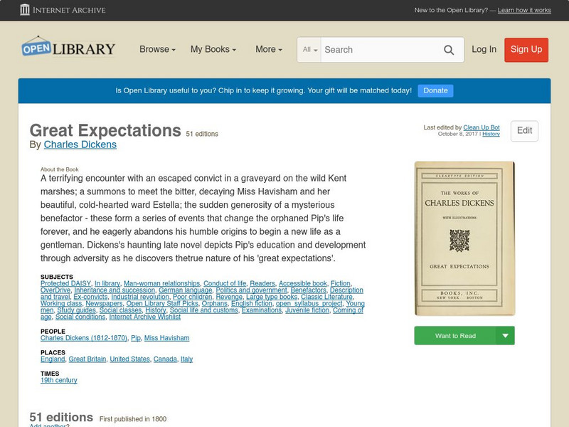 Open Library: Great Expectations eBook Open Library: Great Expectations eBook