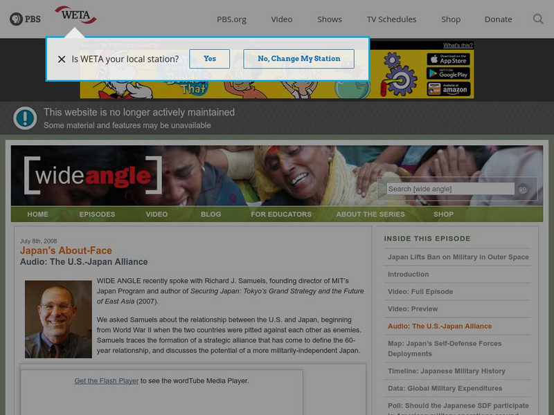 Pbs Wideangle: Japan's About Face Activity Pbs Wideangle: Japan's About Face Activity