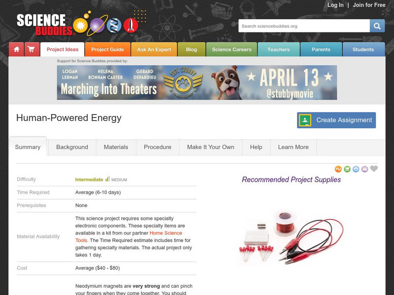 Science Buddies: Shaking Up Some Energy Activity Science Buddies: Shaking Up Some Energy Activity