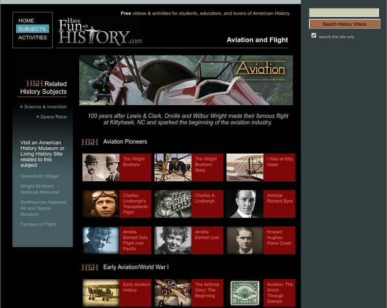 Have Fun With History: Aviation Unit Plan