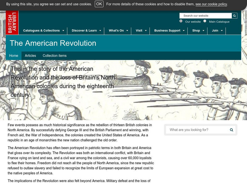 British Library: The American Revolution Website British Library: The American Revolution Website