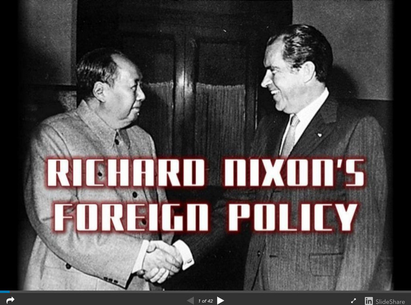 Tom Richey: Nixon's Foreign Policy PPT Tom Richey: Nixon's Foreign Policy PPT