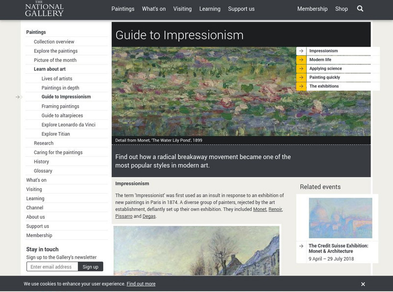 The National Gallery: The Beginner's Guide to Impressionism Graphic The National Gallery: The Beginner's Guide to Impressionism Graphic