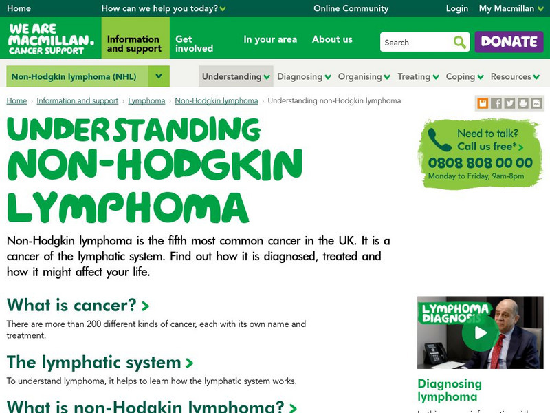 Cancerbackup: Non Hodgkin Lymphoma Information Center Website Cancerbackup: Non Hodgkin Lymphoma Information Center Website