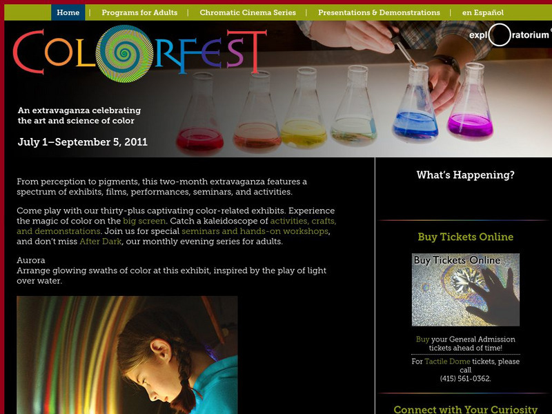 Exploratorium: The Art and Science of Color Activity Exploratorium: The Art and Science of Color Activity