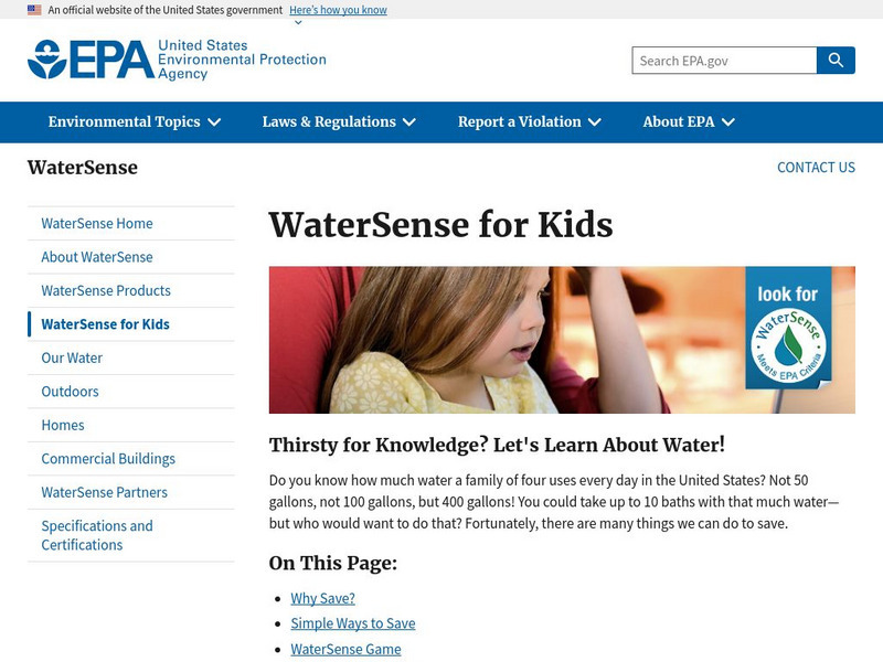 Epa: Water Sense Unit Plan