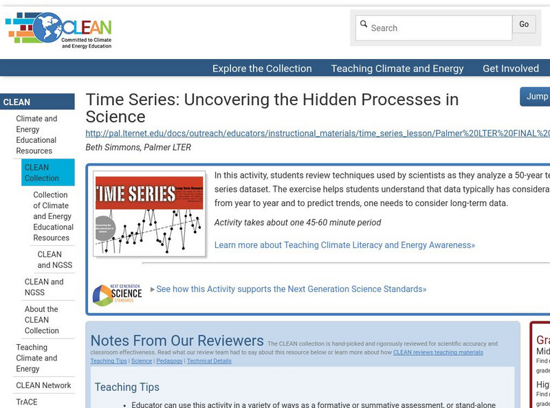 Clean: Time Series: Uncovering the Hidden Processes in Science Lesson Plan