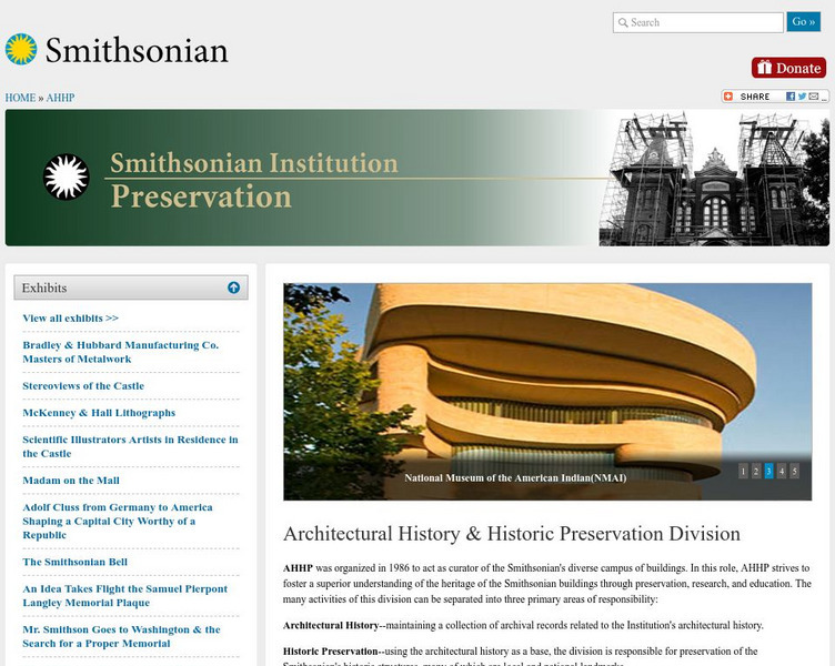 Smithsonian: A Different Light (Architectural Photographs) Website Smithsonian: A Different Light (Architectural Photographs) Website