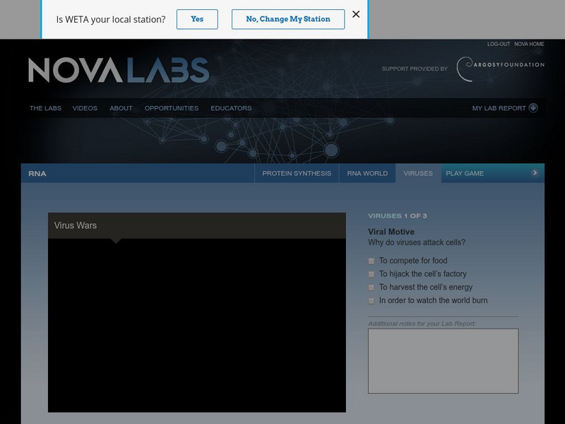 Pbs: Nova Virtual Labs: Virus Wars Unit Plan