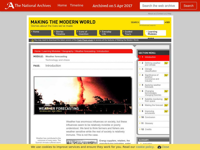Making the Modern World: Weather Forecasting Unit Plan Making the Modern World: Weather Forecasting Unit Plan