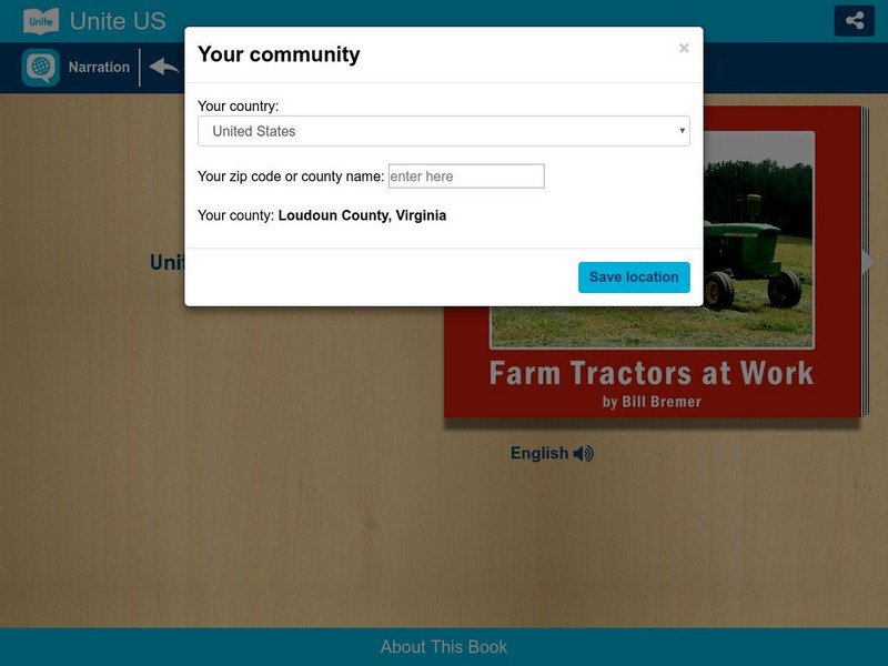Unite for Literacy: Community: Farm Tractors at Work eBook Unite for Literacy: Community: Farm Tractors at Work eBook