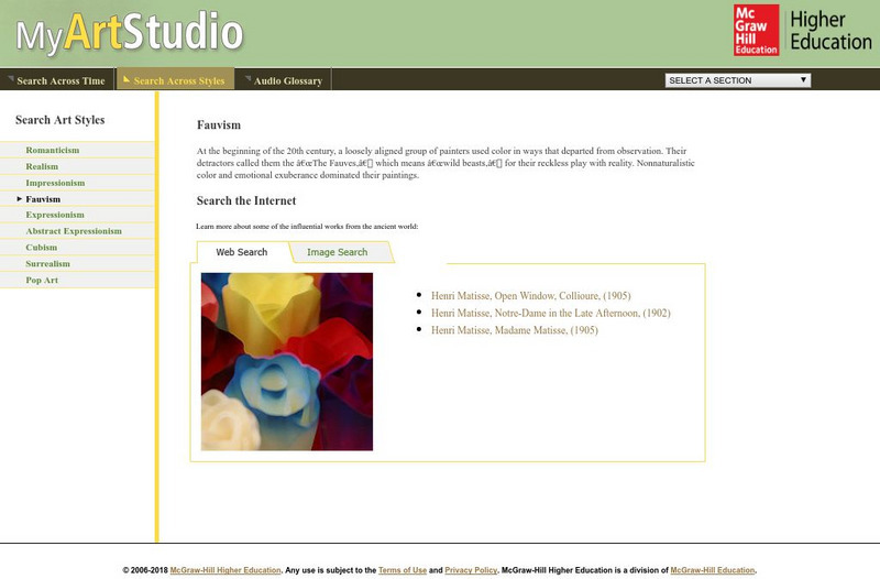 My Art Studio: Search Across Time: Fauvism Unknown Type My Art Studio: Search Across Time: Fauvism Unknown Type