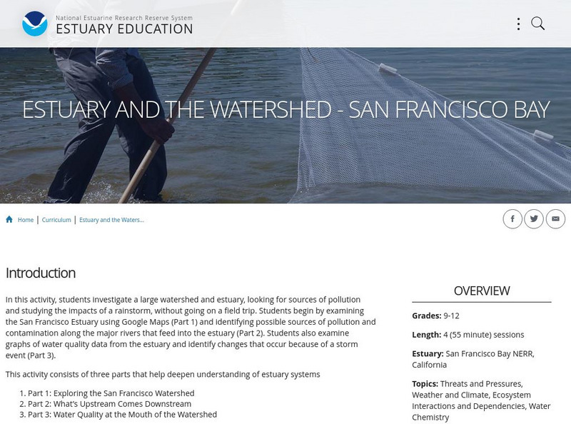 Noaa: Estuaries 101 Curriculum: Estuary and the Watershed San Francisco Bay Unit Plan Noaa: Estuaries 101 Curriculum: Estuary and the Watershed San Francisco Bay Unit Plan