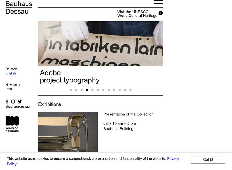 Bauhaus Foundation Dessau: Bauhaus Dessau Website