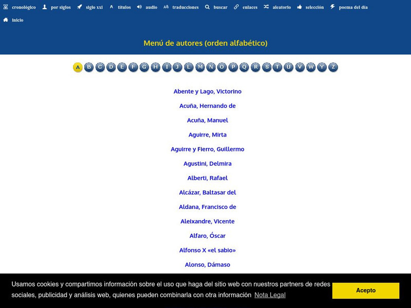 Poesia inter.net: Menu De Autores Primary Poesia inter.net: Menu De Autores Primary