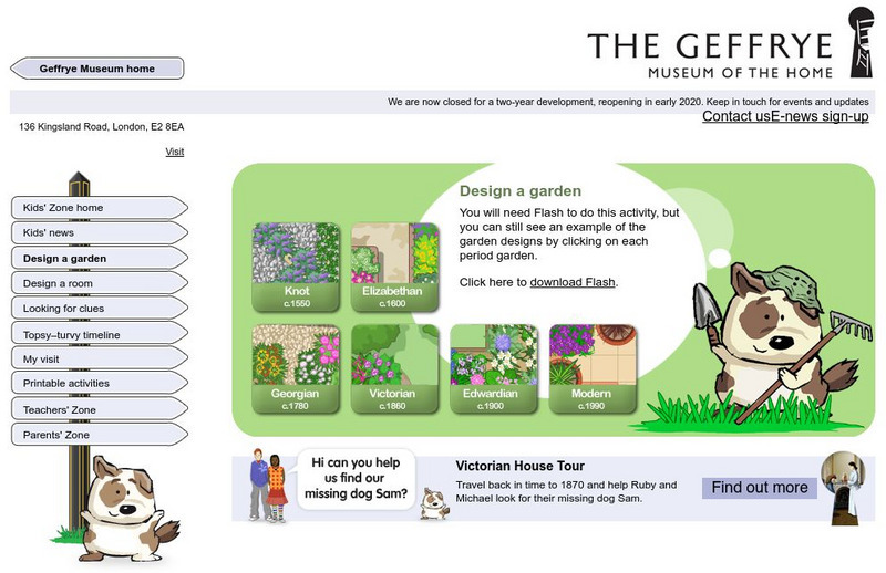 Geffrye Museum: Design a Garden Interactive