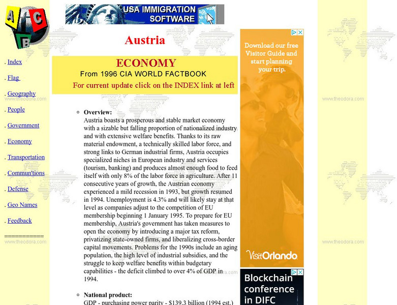 Countries of the World: Austria Economy Website Countries of the World: Austria Economy Website
