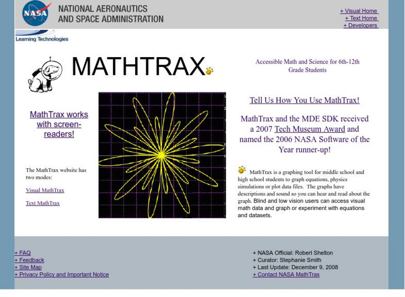 Nasa: Mathtrax Graphing Tool Interactive Nasa: Mathtrax Graphing Tool Interactive