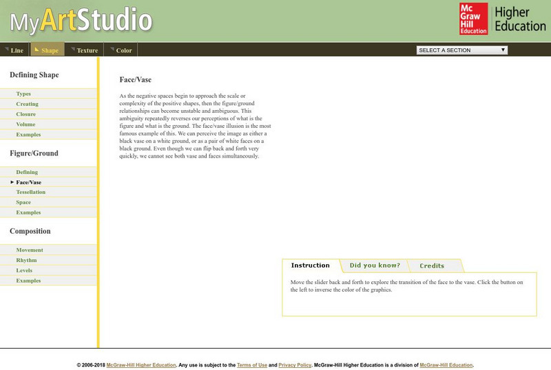 My Art Studio: Elements of Art: Face/vase Unit Plan My Art Studio: Elements of Art: Face/vase Unit Plan