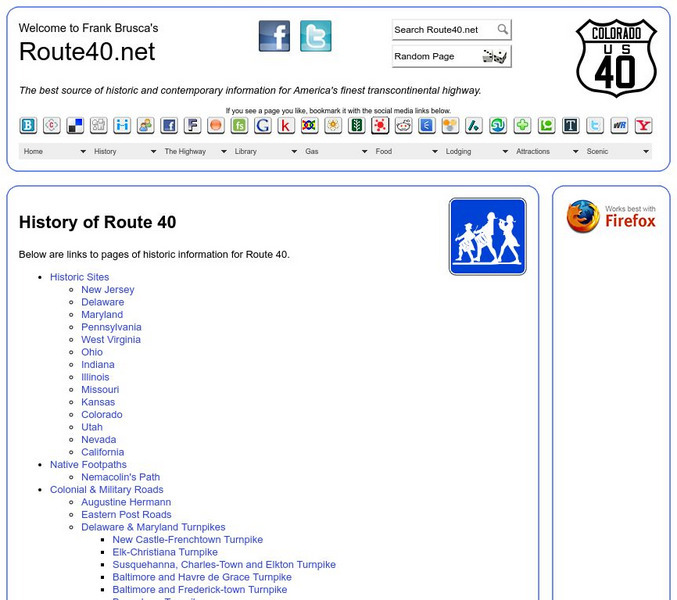 U.s. Route 40: History of Route 40 Website U.s. Route 40: History of Route 40 Website