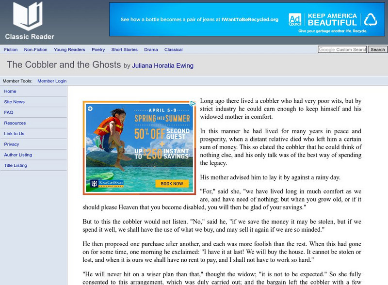 Classic Reader: The Cobbler and the Ghosts eBook Classic Reader: The Cobbler and the Ghosts eBook