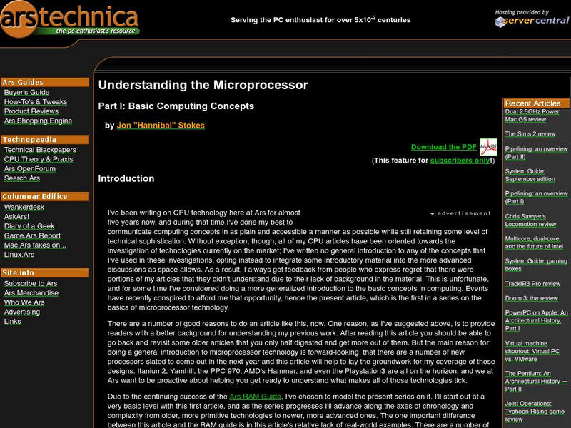 Understanding the Micro Processor Website Understanding the Micro Processor Website