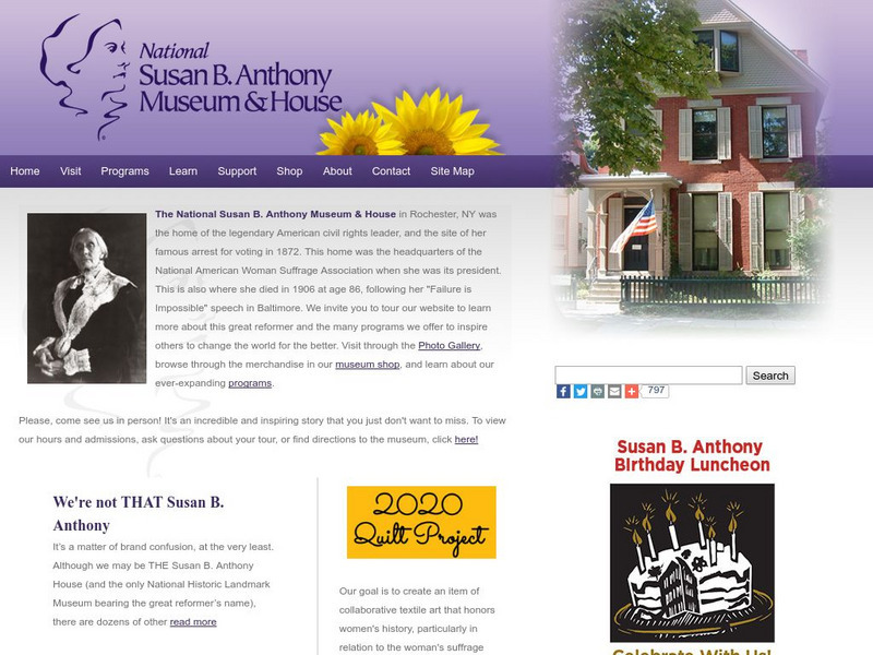 The Susan B. Anthony House Website The Susan B. Anthony House Website