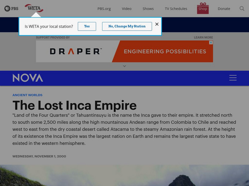 Pbs: Nova: Ice Mummies: The Lost Inca Empire Instructional Video Pbs: Nova: Ice Mummies: The Lost Inca Empire Instructional Video