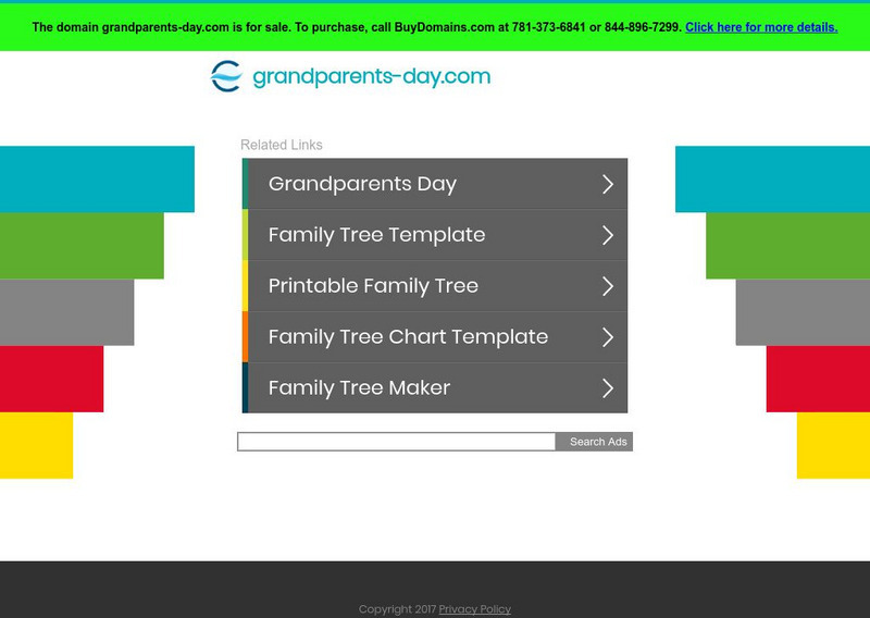 Grandparents Day Handout Grandparents Day Handout