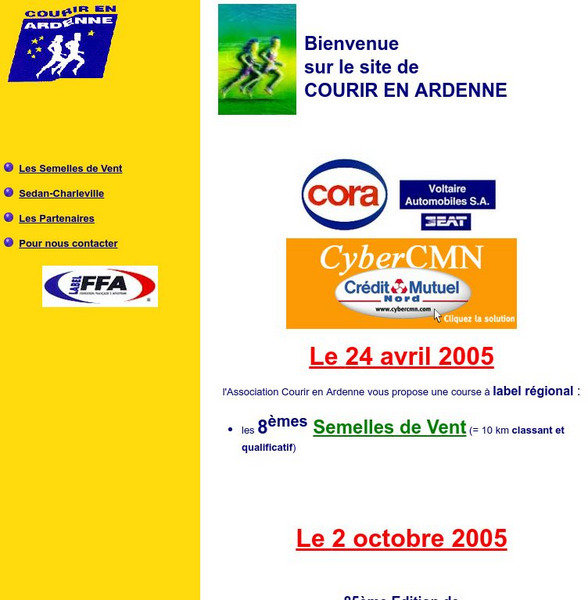 Courir en Ardenne Website