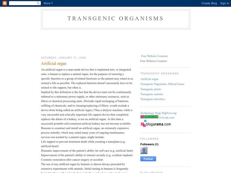 Rameezi: Transgenic Organisms Website Rameezi: Transgenic Organisms Website