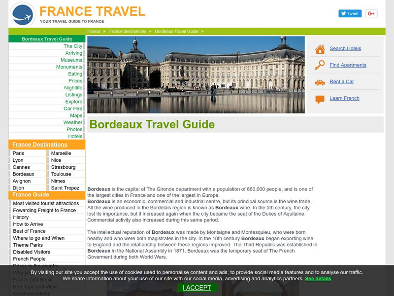 Just France: Bordeaux Website