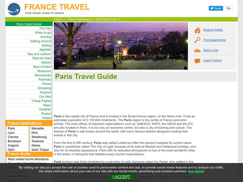 Just France: Paris Website Just France: Paris Website