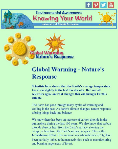 University of Illinois Extension: Global Warming Nature's Response Activity University of Illinois Extension: Global Warming Nature's Response Activity
