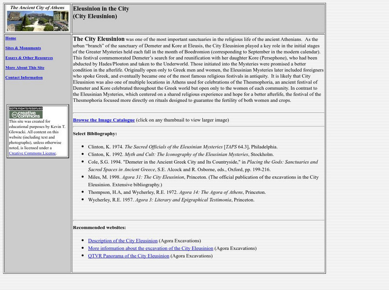 The Stoa Consortium: The City Eleusinion PPT The Stoa Consortium: The City Eleusinion PPT