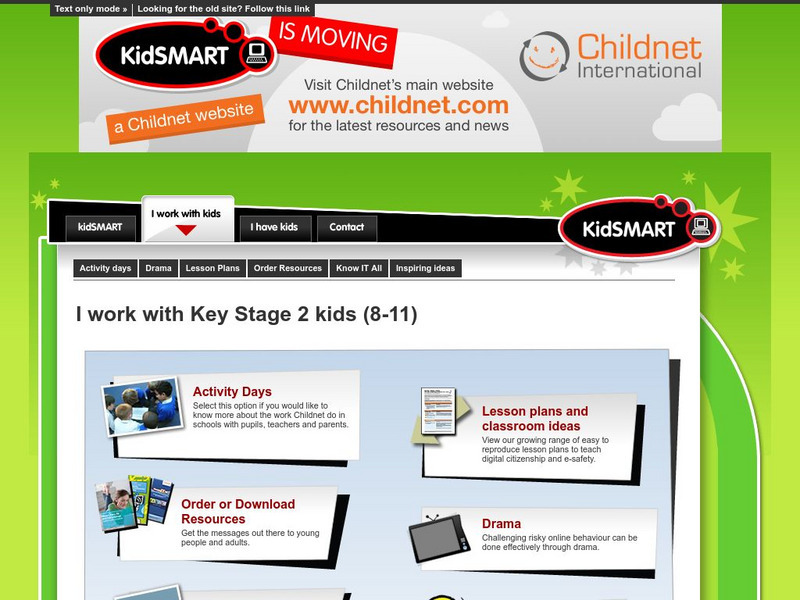 Childnet International: Kidsmart: Key Stage 2 Kids (8 11) Lesson Plan