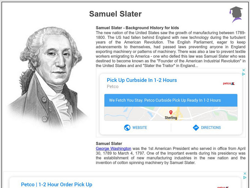 Siteseen: American Historama: Samuel Slater Article