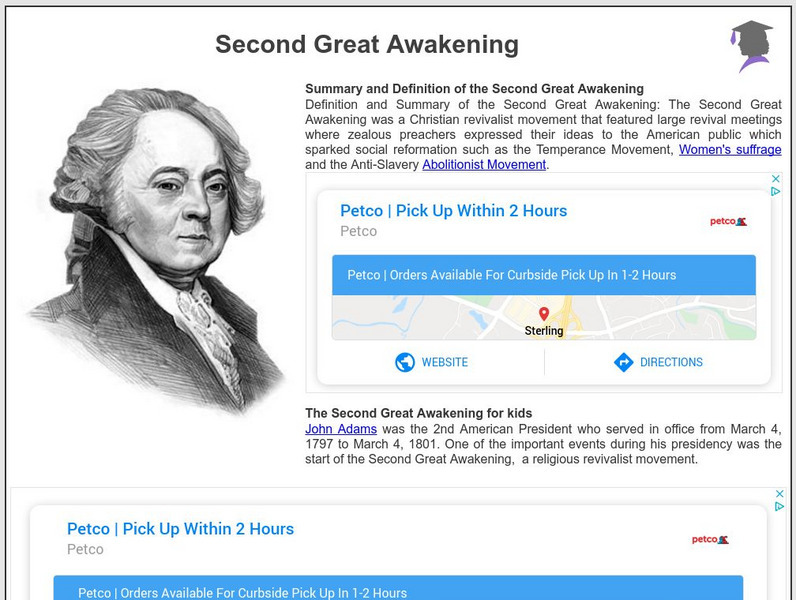 Siteseen: American Historama: Second Great Awakening Handout Siteseen: American Historama: Second Great Awakening Handout
