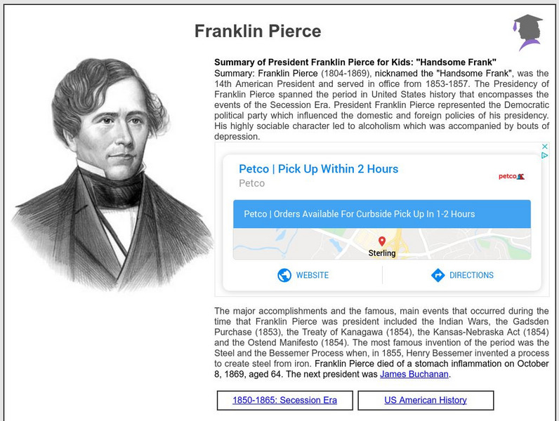 Siteseen: American Historama: Franklin Pierce Article Siteseen: American Historama: Franklin Pierce Article