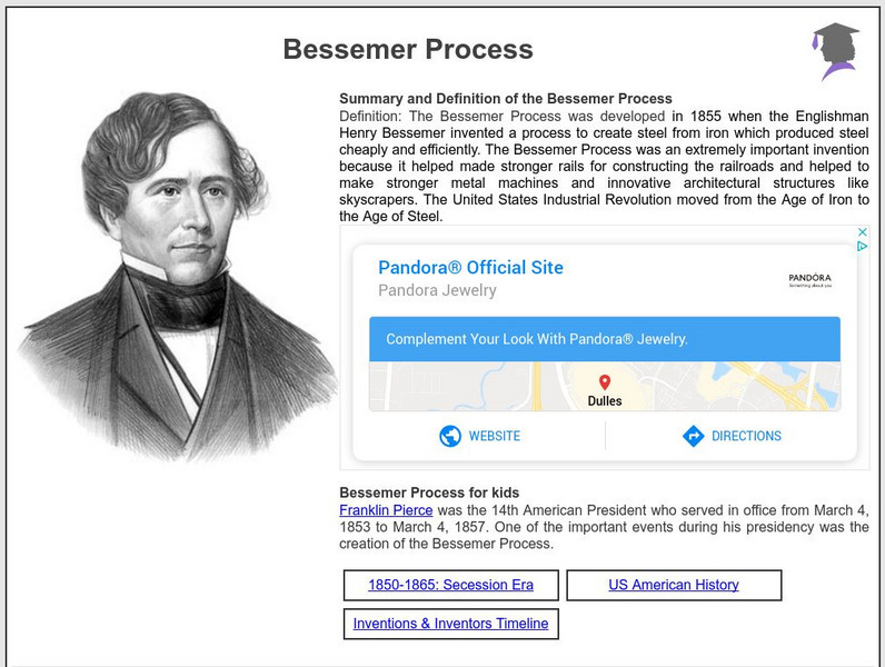 Siteseen: American Historama: Bessemer Process Article Siteseen: American Historama: Bessemer Process Article