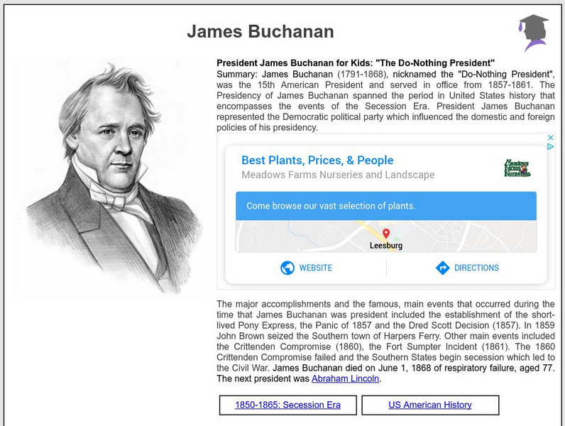 Siteseen: American Historama: James Buchanan Article