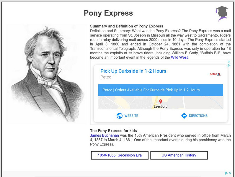 Siteseen: American Historama: Pony Express Article Siteseen: American Historama: Pony Express Article