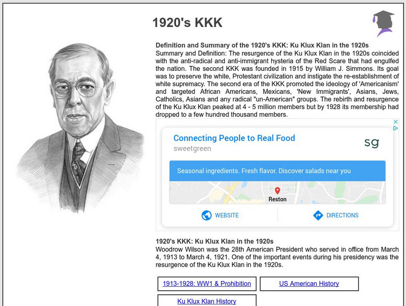 Siteseen: American Historama: 1920's Kkk Article Siteseen: American Historama: 1920's Kkk Article