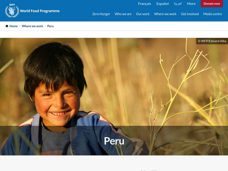 United Nations World Food Programme: Peru Website United Nations World Food Programme: Peru Website