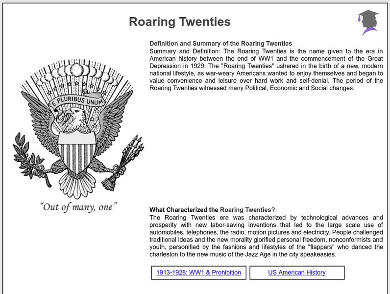 Siteseen: American Historama: Roaring Twenties Handout Siteseen: American Historama: Roaring Twenties Handout